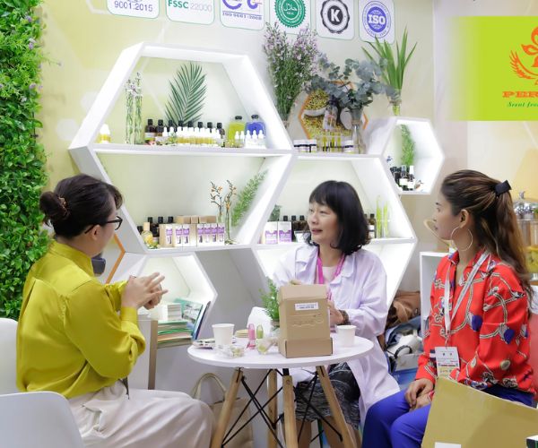 Avicom nổi bật với thiết kế và thi công gian hàng tinh tế, sáng tạo tại BeautyCare Expo 2023